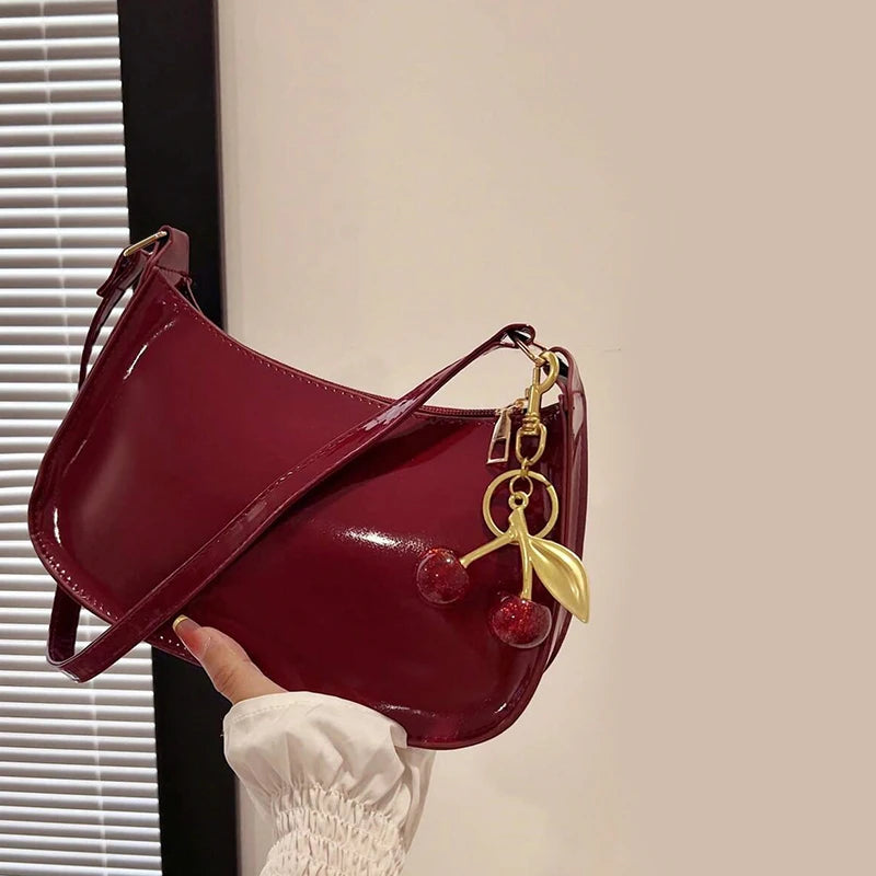 Women's Cherry Pendant Shoulder Bag